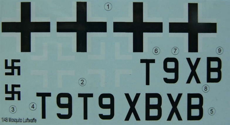 LF Model C4858 Decals DH IVB Mosquito over Rechlin (TAM) 1/48