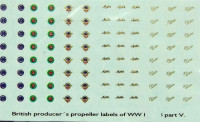 LF Model C72158 Decals British producer propeller labels V. 1/72