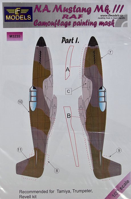 LF Model M3235 Mask N.A. Mustang Mk.III (TAM/REV) Pt I. 1/32