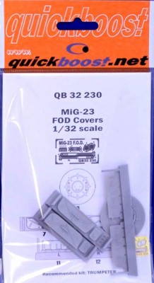 QuickBoost QB32230 MiG-23 FOD covers (TRUMP) 1/32