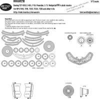 New Ware NWA-M1210 Mask B737-800, C-40A, P-8A, E-7A BIG (BPK) 1/72