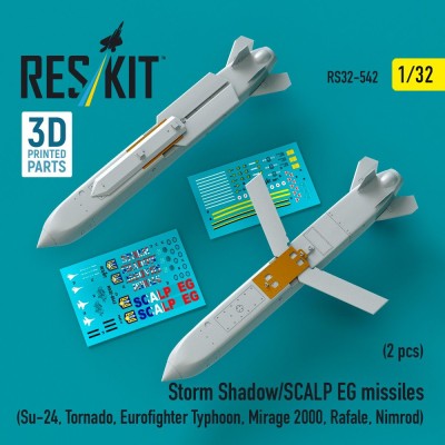 Reskit RS32-542 Storm Shadow/SCALP EG missiles (2 pcs.) 1/32