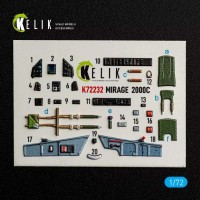 Reskit K72232 Mirage-2000C - interior 3D (DREAM) 1/72