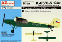 Az Model 76037 K-65/C-5 Cap Czechoslovak service (4x camo) 1/72