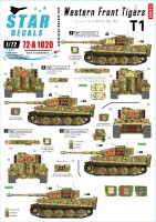 Star Decals 72-A1020 Western Front Pz.Kpfw.VI Tigers # 2. 2. and 3. Kompanie s.SS-Pz.Abt 101, in Normandy France 1944 1/72