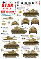 Star Decals 72-A1134 Wiking # 6.5. SS-Wiking in Caucasus 1942-43.Pz IV Ausf.F, Pz IV Ausf.F2 and Pz IV Ausf.G 1/72
