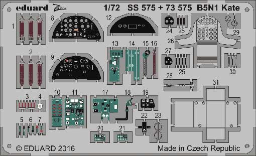 Eduard 73575 B5N1 Kate 1:72