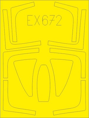 Eduard EX672 Mask 1/48 F-14D (AMK)