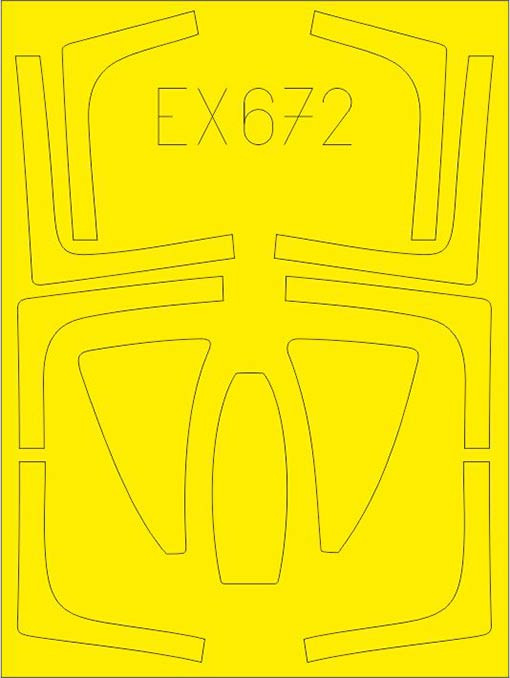Eduard EX672 Mask 1/48 F-14D (AMK)