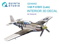Quinta Studio QD48482 P-51B/C (поздний) (Tamiya) 1/48