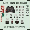 Eduard 3DL72035 P-51D-5 SPACE (EDU) 1/72