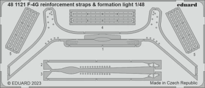 Eduard 481121 SET F-4G reinforcement straps &amp; formation lights 1/48