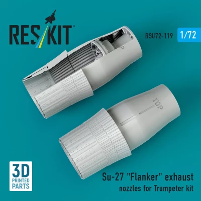 Reskit U72119 Su-27 'Flanker' exh.nozzles (TRUMP) 1/72