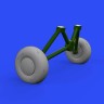 Eduard 648556 BRASSIN 1/48 Tiger Moth wheels (AIRF)
