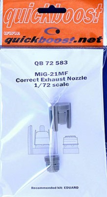 QuickBoost QB72583 MiG-21MF correct exhaust nozzle (EDU) 1/72