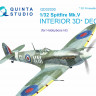 Quinta studio QD32030 Spitfire Mk.V (для модели Hobbyboss) 3D Декаль интерьера кабины 1/32
