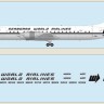 F-rsin Plastic FRP4119 Canadair CL-44 - Seaboard World Airliners Includes a laser-printed and silk-screened decal 1/144