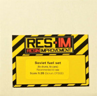 RES-IM RESICP35003 1/35 Soviet fuel set (6x drums, 6x cans)