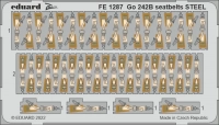 Eduard FE1287 Go 242B seatbelts STEEL (ICM) 1/48
