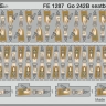 Eduard FE1287 Go 242B seatbelts STEEL (ICM) 1/48