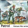 Master Box 35238 Dog Patrol, Vietnam War Series (4 fig. & dog) 1/35