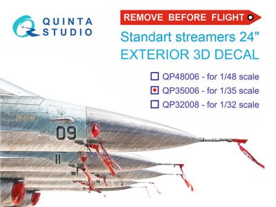 Quinta Studo QP35006 Предупреждающие вымпелы &quot;Remove Before Flight&quot;, стандартный размер 24&quot;, 20 шт 1/35