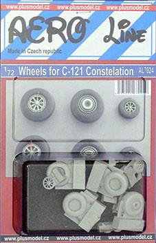 Plus model AL7024 1/72 Wheels for C-121 Constelation