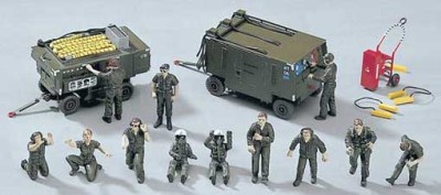 Hasegawa 36004 Тех.персонал U.S.GROUNDER GREW SET x-48-4 (HASEGAWA) 1/48