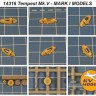 KV Models 14316 Hawker Tempest Mk.V (Mark I Models #MKM144177,#MKM144138, #MKM144111, #MKM144100, #MKM144109) + wheels masks Mark I Models EU 1/144
