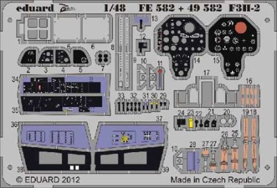 Eduard 49582 1/48 Фототравление для F3H-2 S.A.