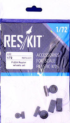 Reskit RS72-0091 F-22A Raptor wheels set (ACAD,ITA,REV) 1/72