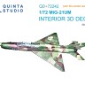 Quinta studio QD+72242 МиГ-21УМ (KP) (с 3D-печатными деталями) 1/72