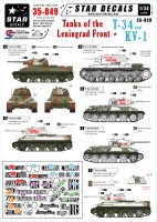 Star Decals STAR35849 Tanks of the Leningrad Front - T-34 and KV-1 tanks of the Leningrad Front [Soviet T-34 KV-1] 1/35