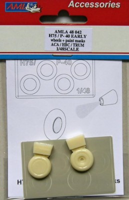 AML AMLA48042 H75/P-40 Early wheels &amp; paint mask (ACA/HBC) 1/48