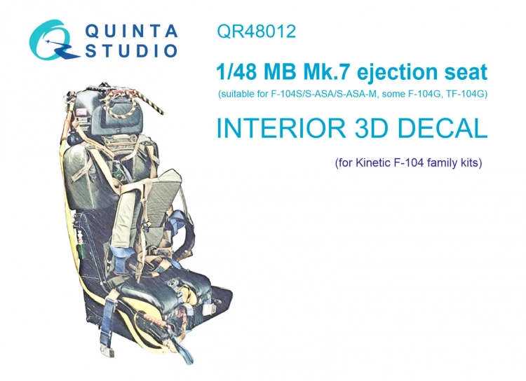 Quinta studio QR48012 Кресло MB Mk.7 для семейста F-104 (Kinetic) 1/48