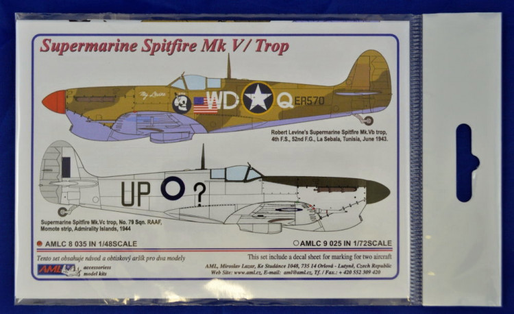 AML AMLC48035 Декали Spitfire Mk.V/Trop (2 versions) 1/48