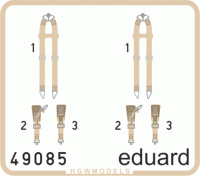 Eduard 49085 Seatbelts Luftwaffe WWII bombers SUPERFABRIC 1/48