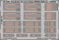 Eduard 49100 Seatbelts Soviet Union WWII fighters STEEL 1/48