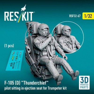 Reskit F32067 F-105 (D) Thunderchief pilot sitting 1/32