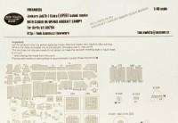 New Ware NWA-M0135 Mask Ju87B-1 Stuka CLOS./OPENED CANOPY (AIRF) 1/48