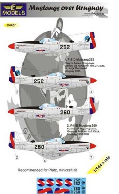 Lf Model C4457 Decals Mustangs over Uruguay 1/144