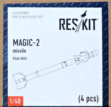 Reskit RS48-0053 R-550 Magic-2 Missile (4 pcs.) 1/48