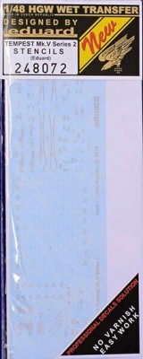 HGW 248072 STENCILS Tempest Mk.V Series 2 (EDU) 1/48