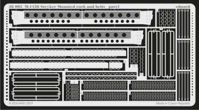 Eduard 36003 M-1126 Mounted rack and belts AFV