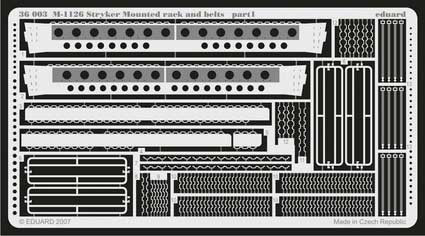 Eduard 36003 M-1126 Mounted rack and belts AFV