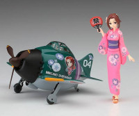 Hasegawa 52183 Модель самолета с фигуркой девушки Egg Girls Collection №4 w/А6М Zero (HASEGAWA)