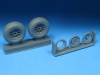 Barracuda Studios BCR48500 North-American P-51D Mustang Block Tread Mainwheels 1/48