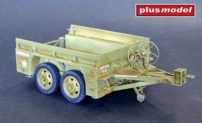 Plus model 596 US trailer M13 tandem axle 1/35