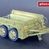 Plus model 596 US trailer M13 tandem axle 1/35