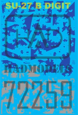 HAD 72259 Decal Su-27 P1M Ukrainian Digit Camouflage 1/72